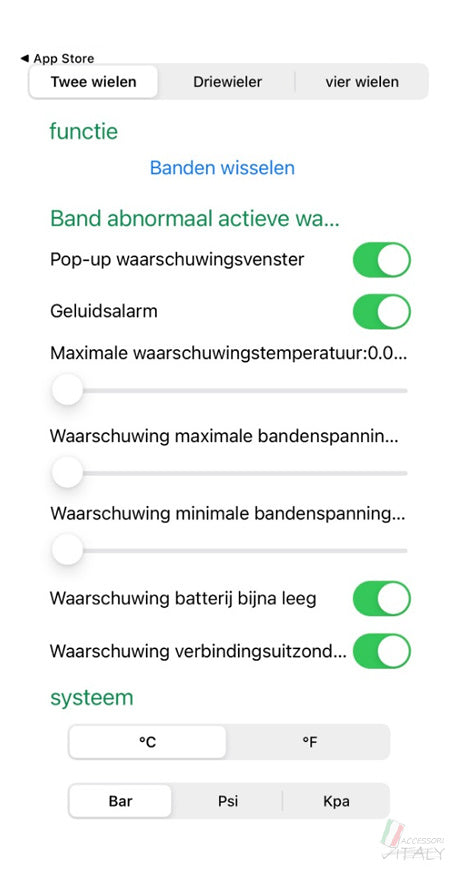 Bluetooth 5.0 Externe TPMS Mobiele Telefoon App Display Motor Bandenspanning Sensoren