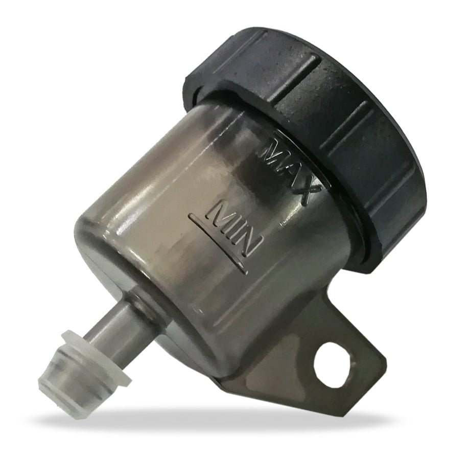 RESERVOIR S 15 - STRAIGHT EXIT, CLUTCH, VERTICAL FIXING - SMOKED VERSION