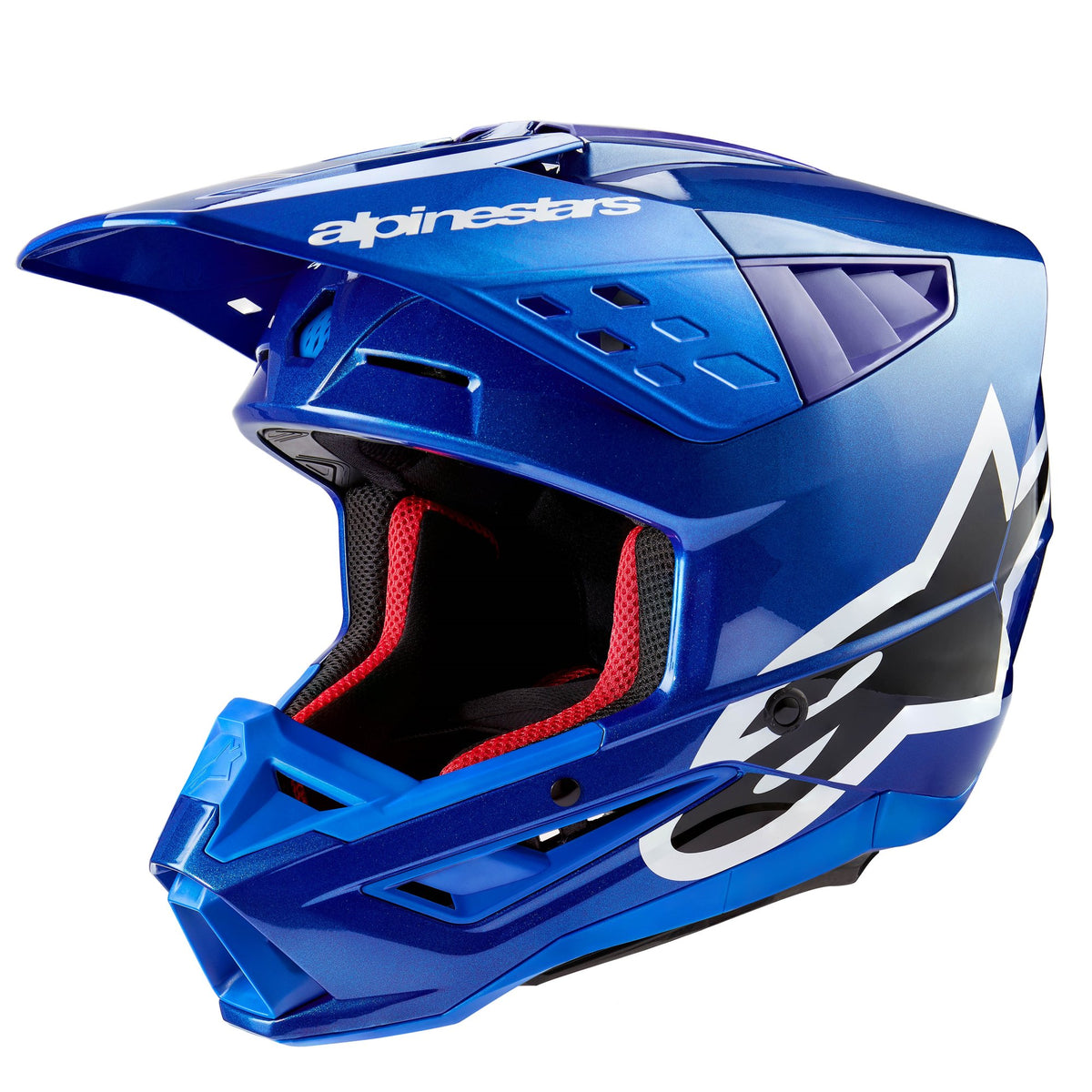 Alpinestars S-M5 Corp Crosshelm Blauw, productfoto 2