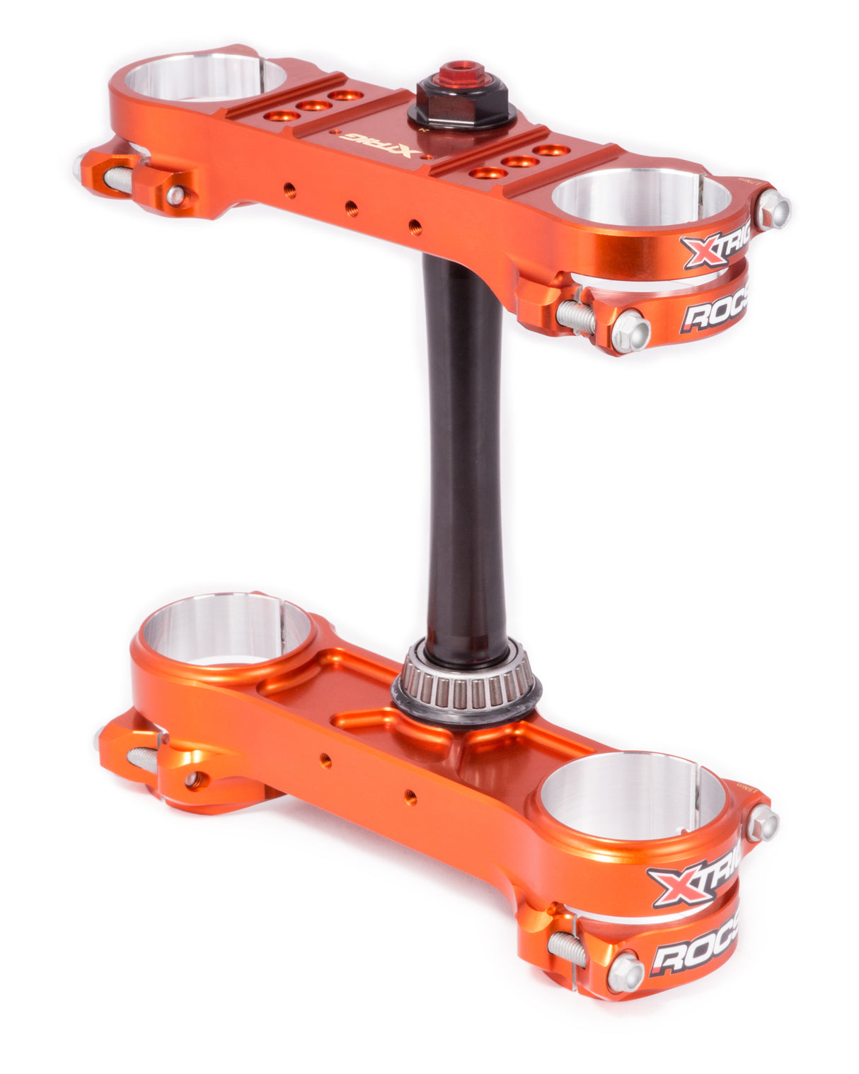 ROCS Pro kroonplaten KTM EXC/SX/SXF/XC Husqvarna TE/FC/FE/FE Gas Gas EC oranje Offset 20-22mm