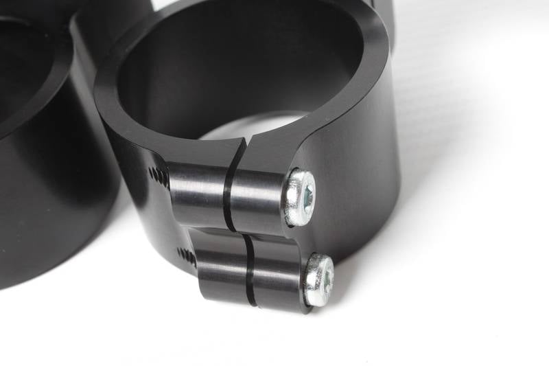 Clip-Ons Handlebars 55mm Type Verhoogd 28mm Zwart Geanodiseerd
