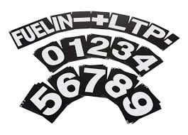 pitbord nummers 36 delige set