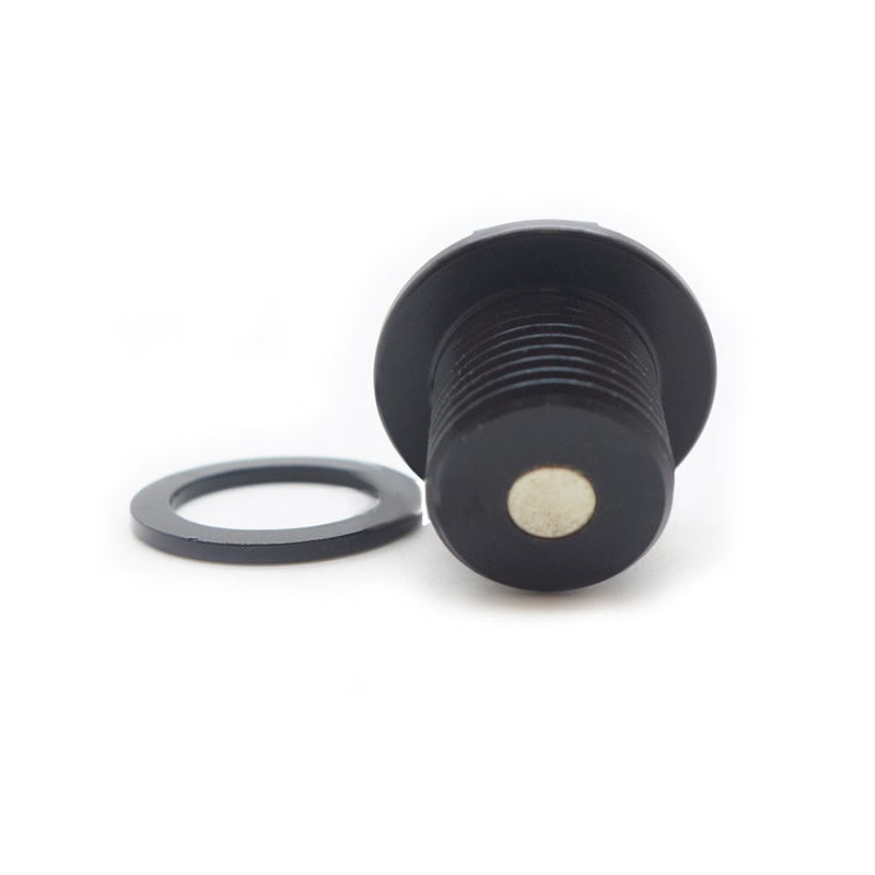 Aftapplug magnetisch zilver geanodiseerd aluminium