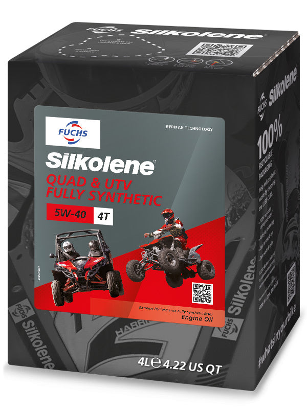 Quad ATV 5W-40 Vol Synthetische Motorolie 4L Lube Cube