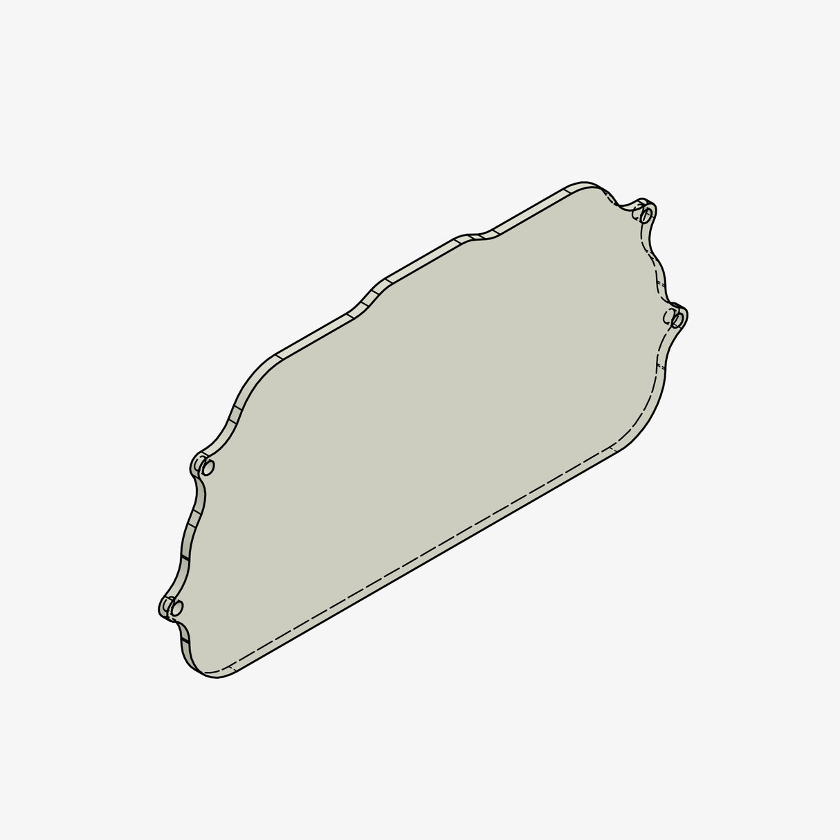 PMMA scherm voor Dashboard protector Yamaha YZF R1 / R1M 15-23