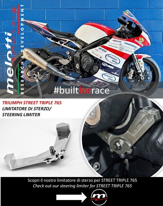 Melotti Racing Triumph STREET TRIPLE 765 >2017 Stuuruitslag begrenzer