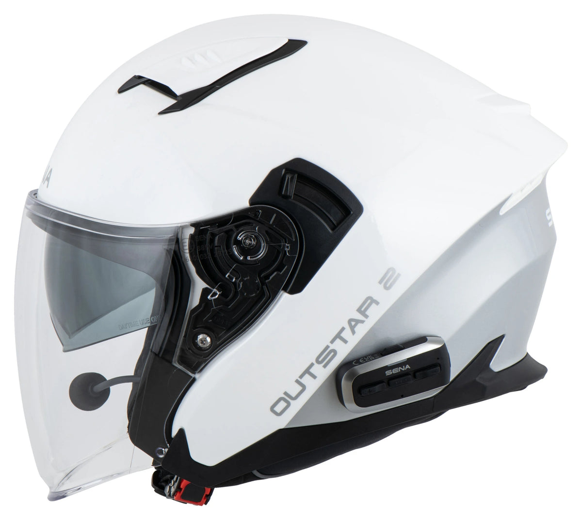 Sena Outstar 2 Helm Wit, motorhelm van Sena, productfoto 5