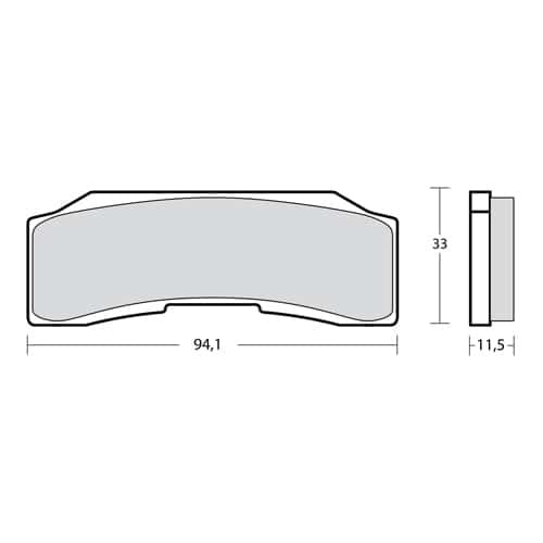 Z03 ENDURANCE Remblokken FOR CALIPER XB2P710/11