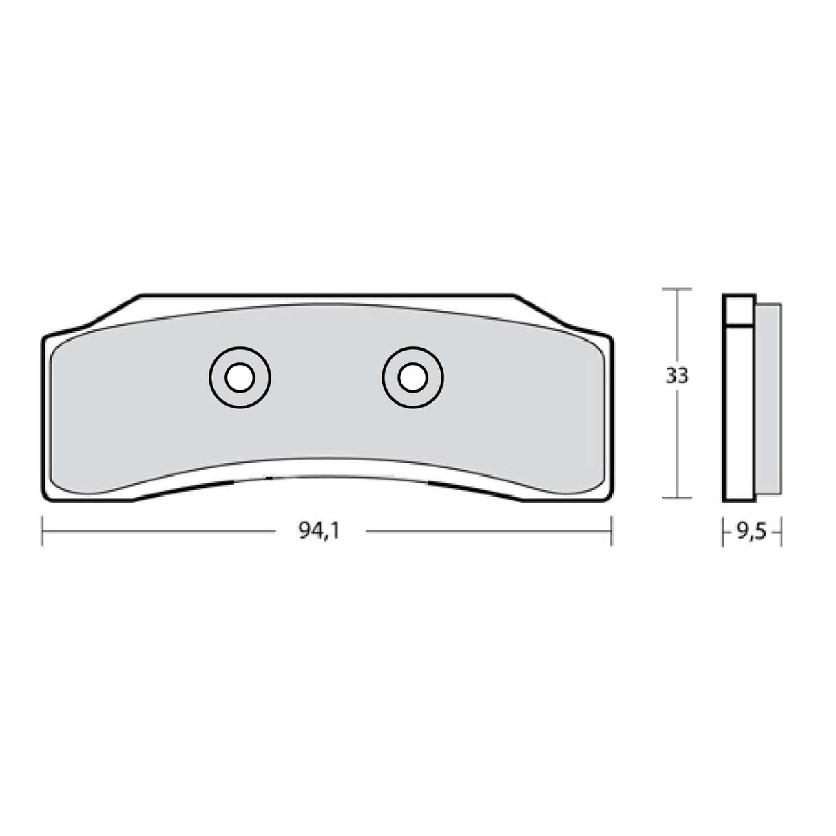 Z04 Remblokken LH FOR CALIPER XB0B180/81