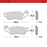 remblokken vooraan Beta Honda Kawasaki Suzuki GasGas Yamaha