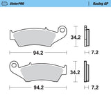 remblokken vooraan Beta Honda Kawasaki Suzuki GasGas Yamaha