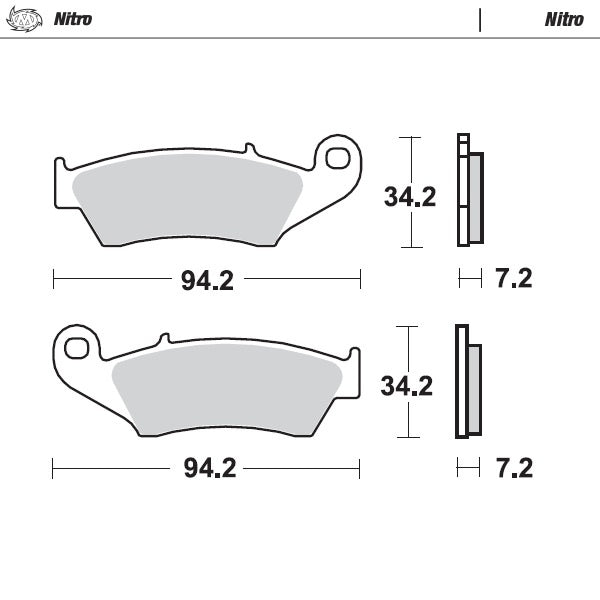 remblokken vooraan Beta Honda Kawasaki Suzuki GasGas Yamaha