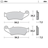 remblokken vooraan Beta Honda Kawasaki Suzuki GasGas Yamaha