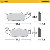 remblokken vooraan Beta Honda Kawasaki Suzuki GasGas Yamaha