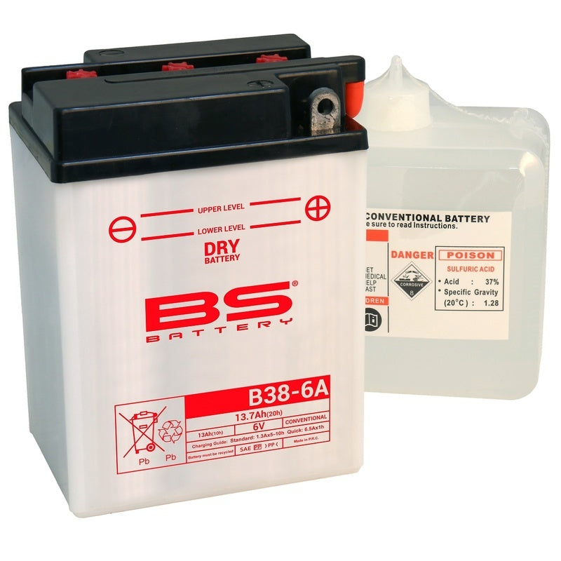 Accu Conventioneel met zuurpakket - B38-6A