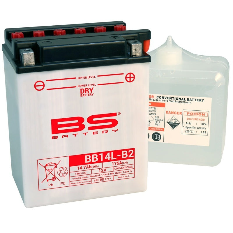 Accu High performance met zuurpakket - BB14L-B2
