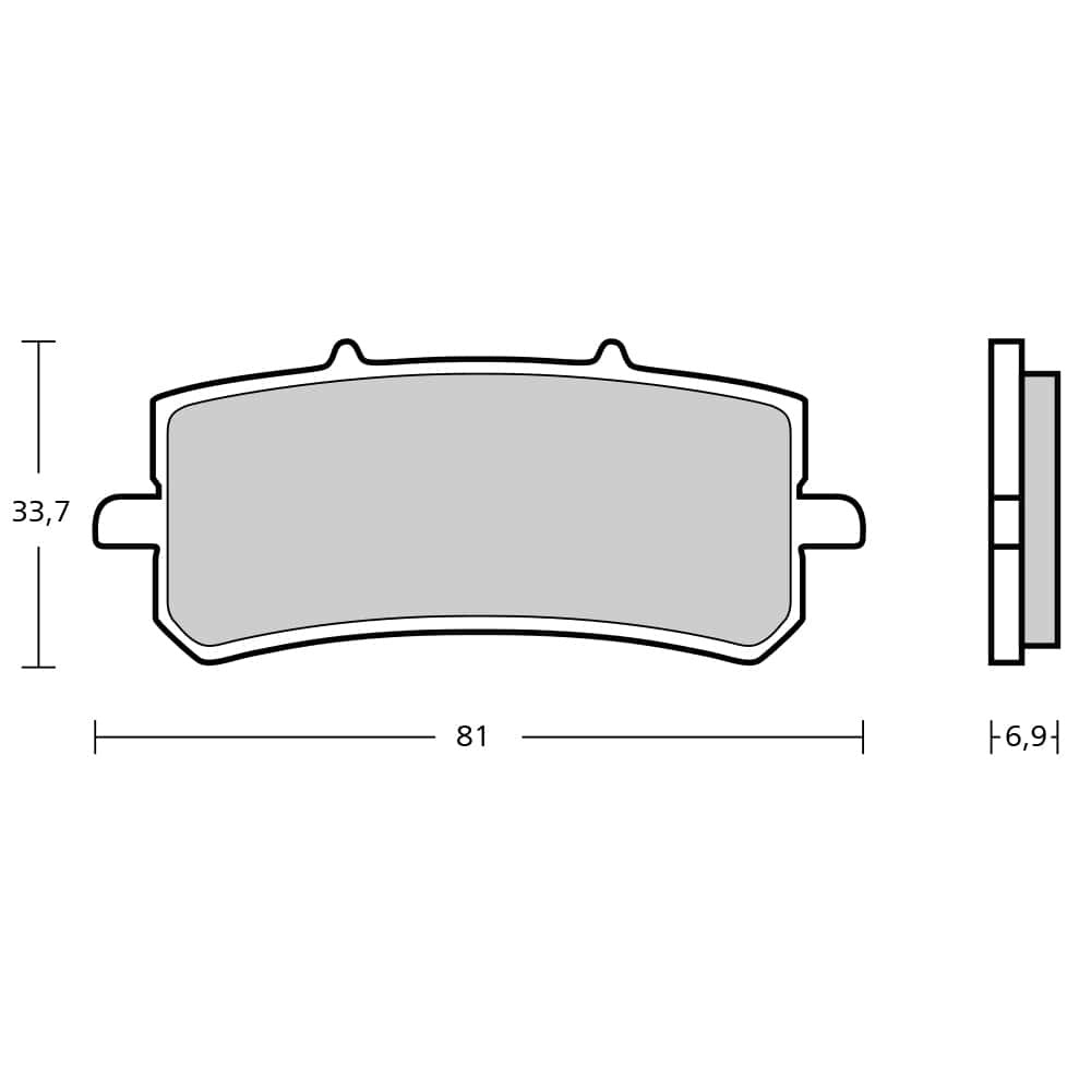 Z04 Remblokken FOR GP4 MINI CALIPERS