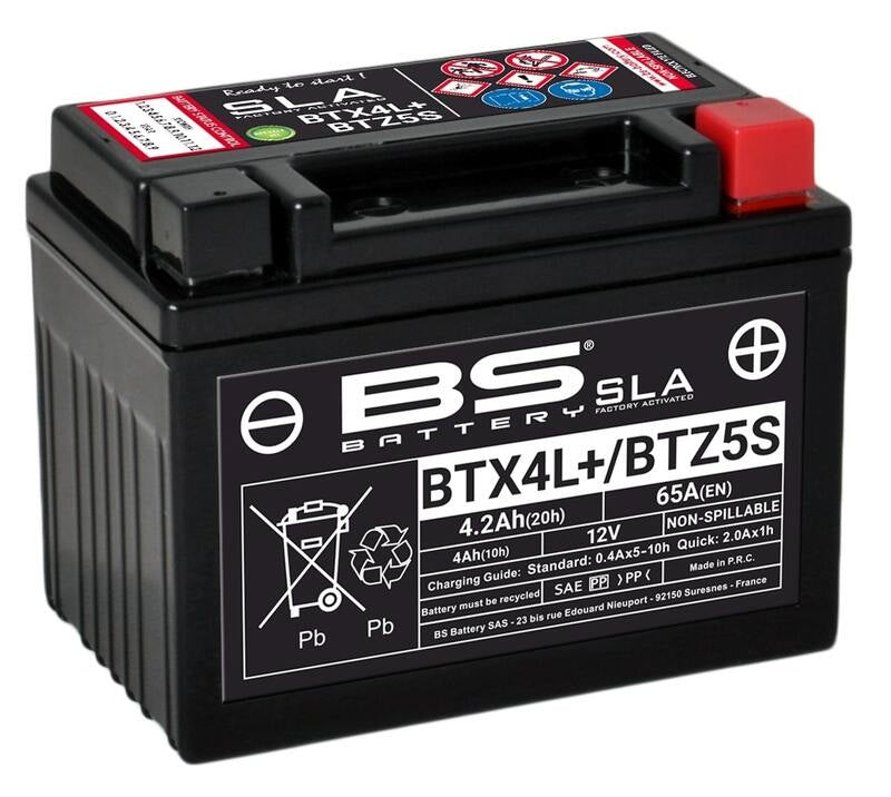 SLA Accu Onderhoudsvrij - BTX4L+ / BTZ5S