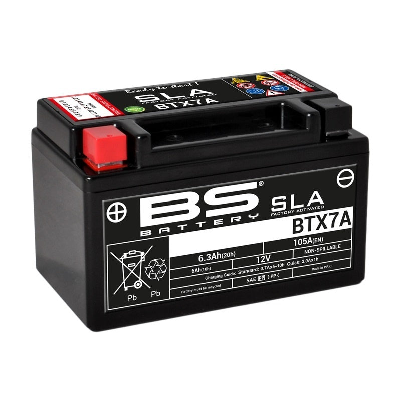 SLA Accu Onderhoudsvrij - BTX7A