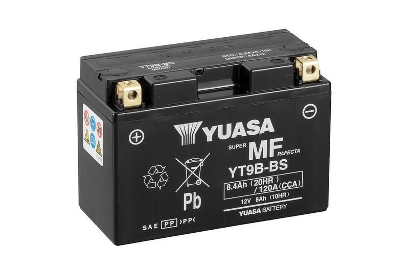 Accu Onderhoudsvrij met zuurpakket - YT9B-BS