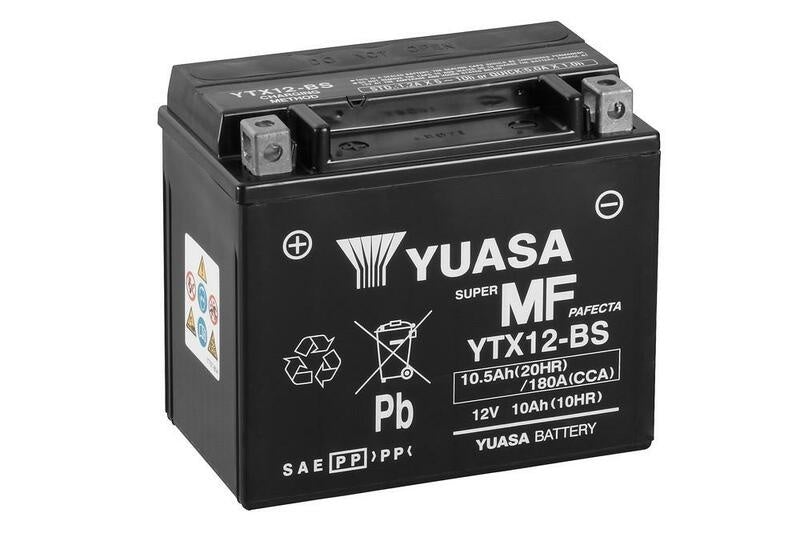 Accu Onderhoudsvrij met zuurpakket - YTX12-BS