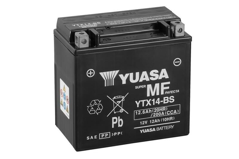 Accu Onderhoudsvrij met zuurpakket - YTX14-BS