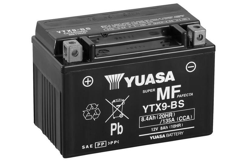 Yuasa Accu Onderhoudsvrij met zuurpakket - YTX9-BS