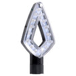 Oxford Signal 3 LED Indicator Body Black / Lens Clear (Pair), Front & Rear