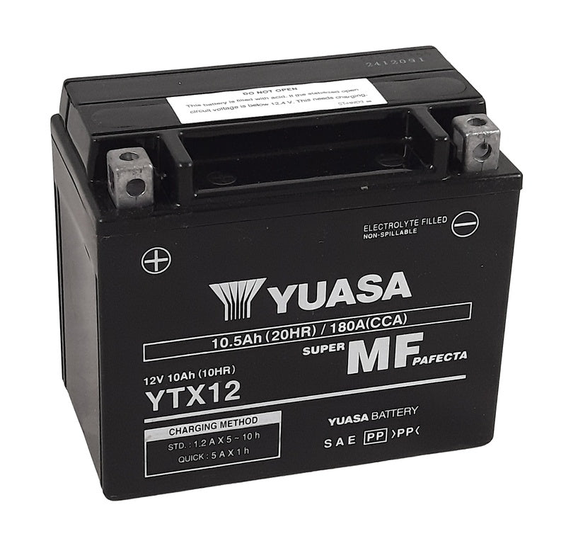 Accu onderhoudsvrij af fabriek geactiveerd - YTX12 FA