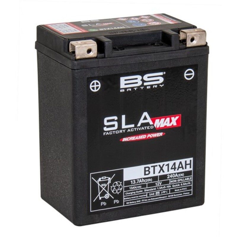 SLA Max Accu Onderhoudsvrij - BTX14AH MAX FA