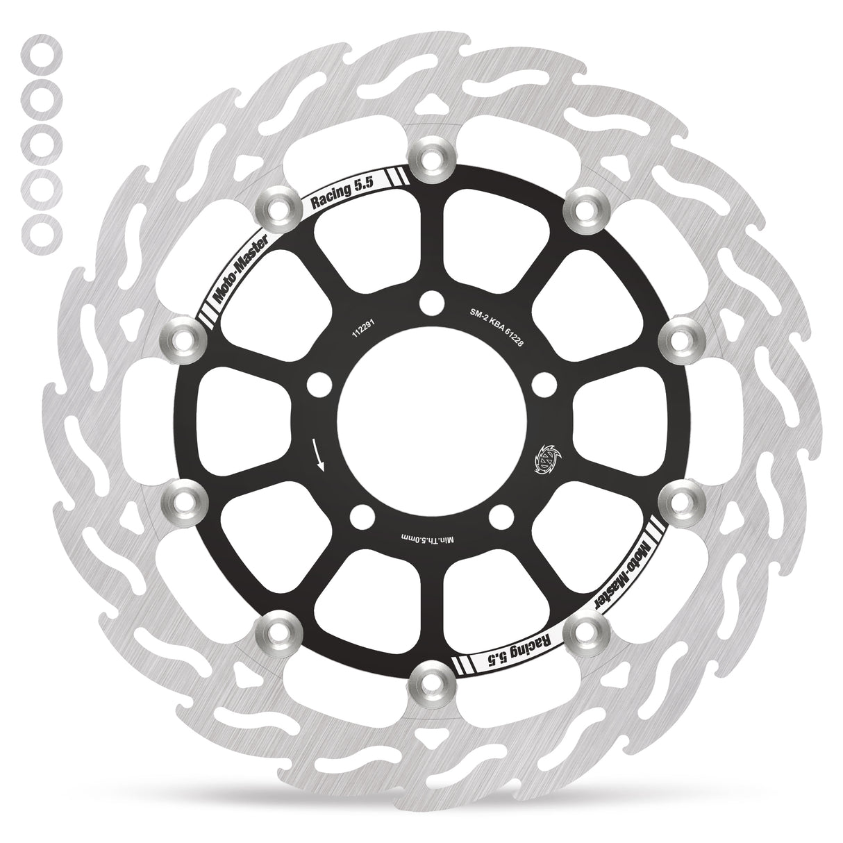 Moto-Master Racing Flame front disc left Kawasaki: ZX10 2016--> 112291 - Moto-Master 112291