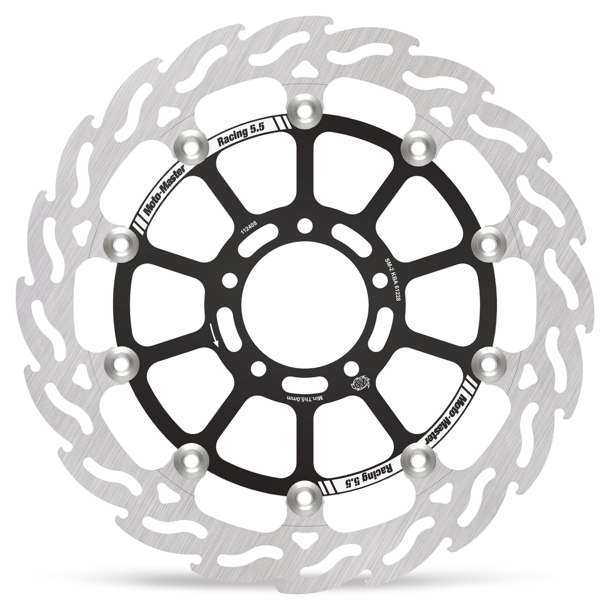 Moto-Master Racing Flame front disc left Ducati: Hypermotard 698 112408 - Moto-Master 112408
