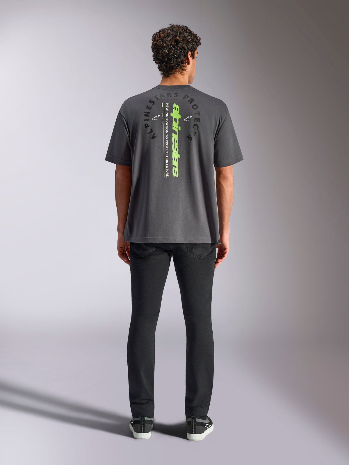 Alpinestars Overhang T-shirt Grijs, achteraanzicht 2