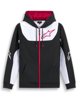 Alpinestars Session v3 Fleece Hoodie Zwart, wit en rood, productfoto 6