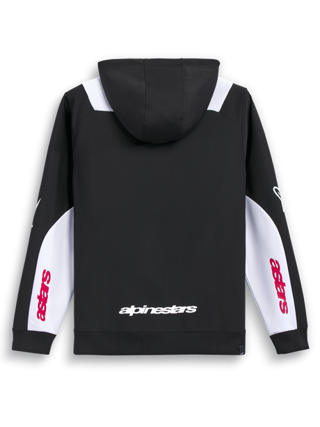Alpinestars Session v3 Fleece Hoodie Zwart, wit en rood, productfoto 7