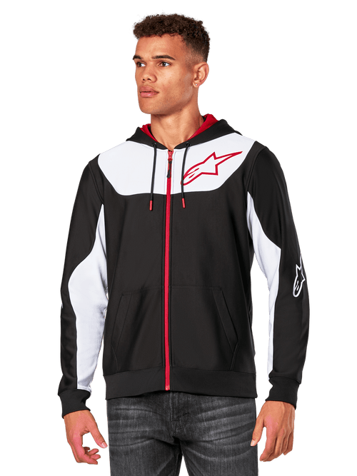 Alpinestars Session v3 Fleece Hoodie Zwart, wit en rood