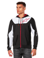 Alpinestars Session v3 Fleece Hoodie Zwart, wit en rood, productfoto 1