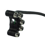 Aluminium 5 Knops Handlebar Switch Stuurschakelaar Zwart Racing