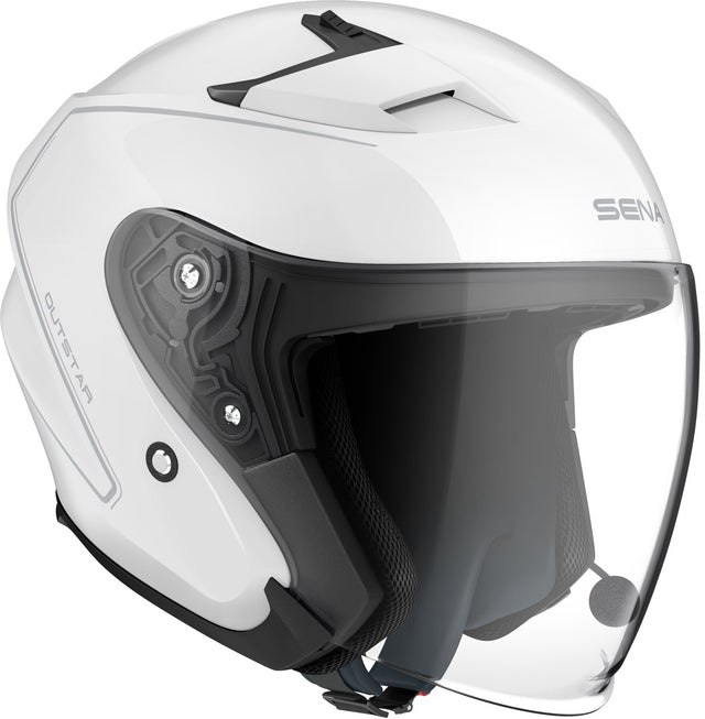 Sena Outstar 2 Helm Wit, motorhelm van Sena, productfoto 1