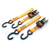 2 spanbanden met Zwart ratelspanner