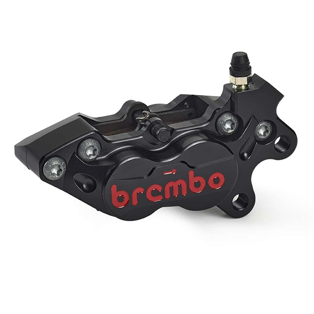 CALIPER P4-30 RR RIGHT BLACK RED LOGO - FIXING 40MM.