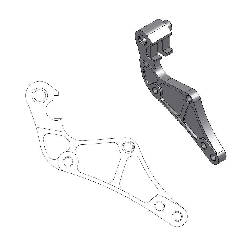 Street 320mm adapter KTM Husqvarna Husaberg tot 2010  211013