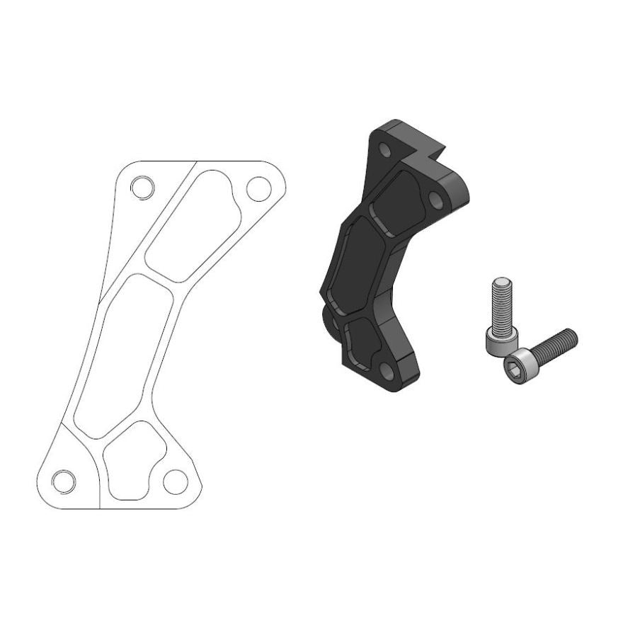 Street 320mm adapter Yamaha YZ WR WRF 1998-2004 211014