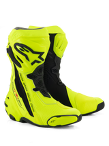 Alpinestars Supertech R Motorlaarzen Fluogeel, vooraanzicht