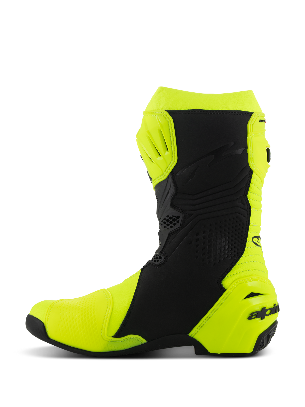 Alpinestars Supertech R Motorlaarzen Fluogeel, productfoto 4