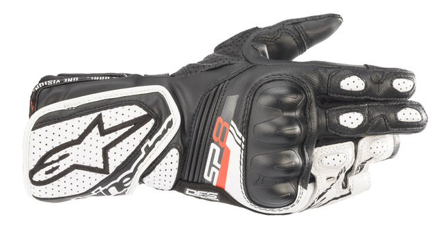 Alpinestars SP-8 v3 Motorhandschoenen Dames Zwart en wit, productfoto 1