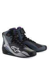 Alpinestars Woman Faster-4 Motorschoenen Dames Zwart en grijs, vooraanzicht