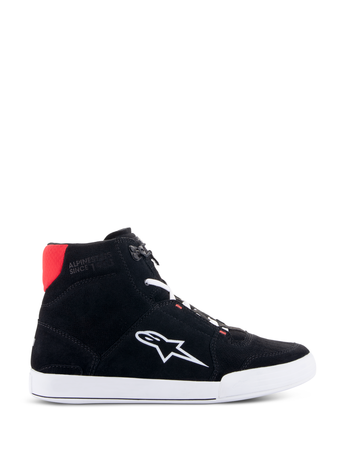 Alpinestars Chrome Motorschoenen Zwart, wit en rood, productfoto 1