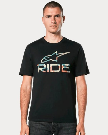 Alpinestars Ride 4.0 Camo T-shirt Zwart, productfoto 1