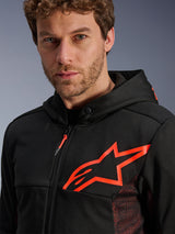 Alpinestars Chrome Air Motorjas Zwart en fluorood, productfoto 7